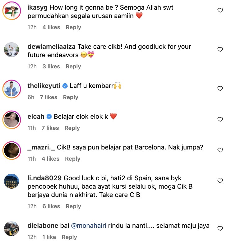 Cik B sambung belajar